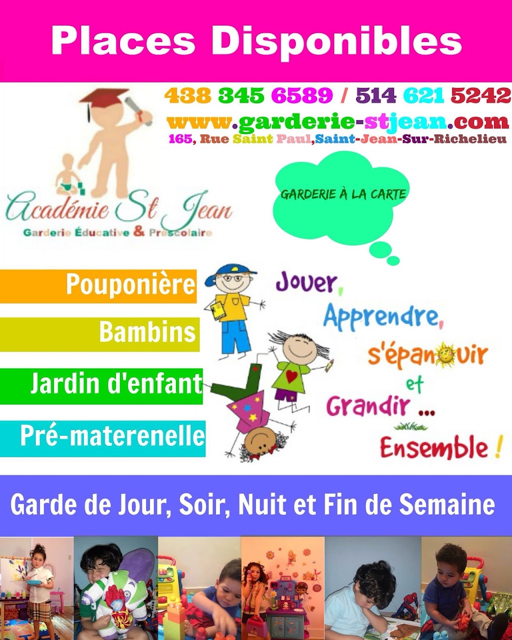 Academy St Jean | 165 Rue Saint-Paul, Saint-Jean-sur-Richelieu, QC J3B 1Z8, Canada | Phone: (514) 654-6339