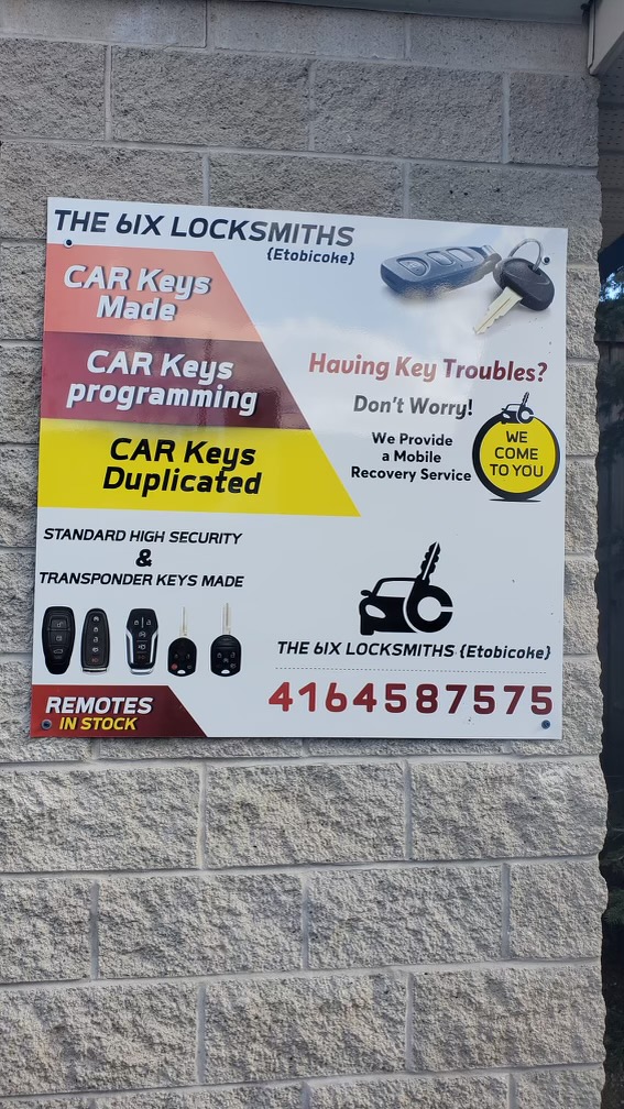 The 6ix Locksmiths Etobicoke | 411 Kipling Ave, Etobicoke, ON M8V 3K8, Canada | Phone: (647) 955-2477