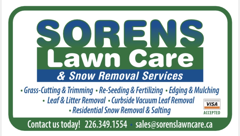 Sorens Lawn Care | 494 Talfourd St, Sarnia, ON N7T 1R7, Canada | Phone: (226) 349-1554