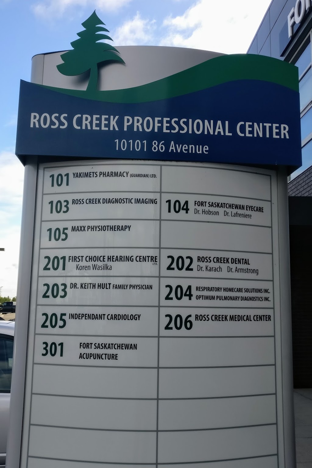 Ross Creek Professional Centre | 10101 86 Ave, Fort Saskatchewan, AB T8L 4P4, Canada | Phone: (780) 998-9438