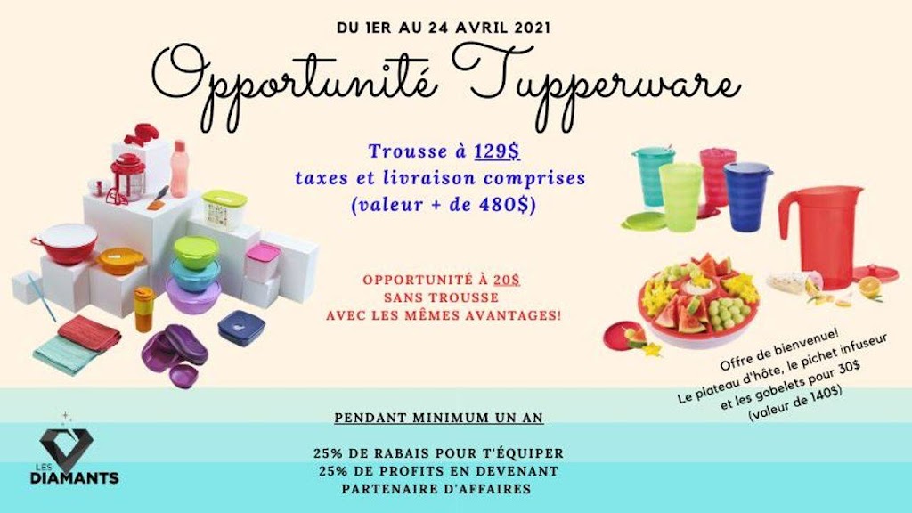 Conseillère Tupperware | 2388 Croissant François Villon, Mascouche, QC J7K 4E6, Canada | Phone: (514) 261-3325