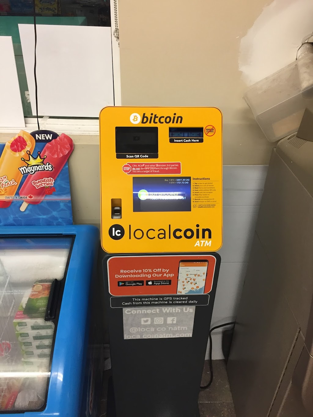 Localcoin Bitcoin ATM - Jasons Convenience | 836 Willow St, Truro, NS B2N 6N7, Canada | Phone: (877) 412-2646