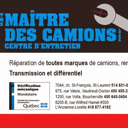 T.M.S Truckmasters Ltd. Boucherville | 1250 Rue Volta, Boucherville, QC J4B 6G6, Canada | Phone: (450) 645-0404