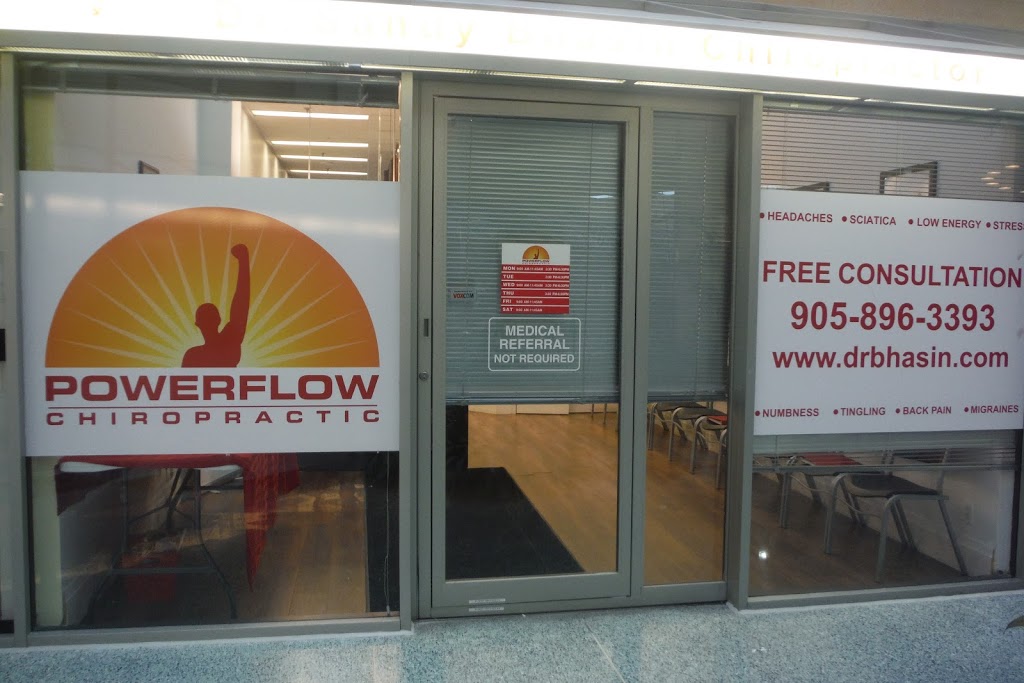 PowerFlow Chiropractic Dr. Sandy Bhasin | 33 City Centre Dr #143, Mississauga, ON L5B 2N5, Canada | Phone: (905) 896-3393