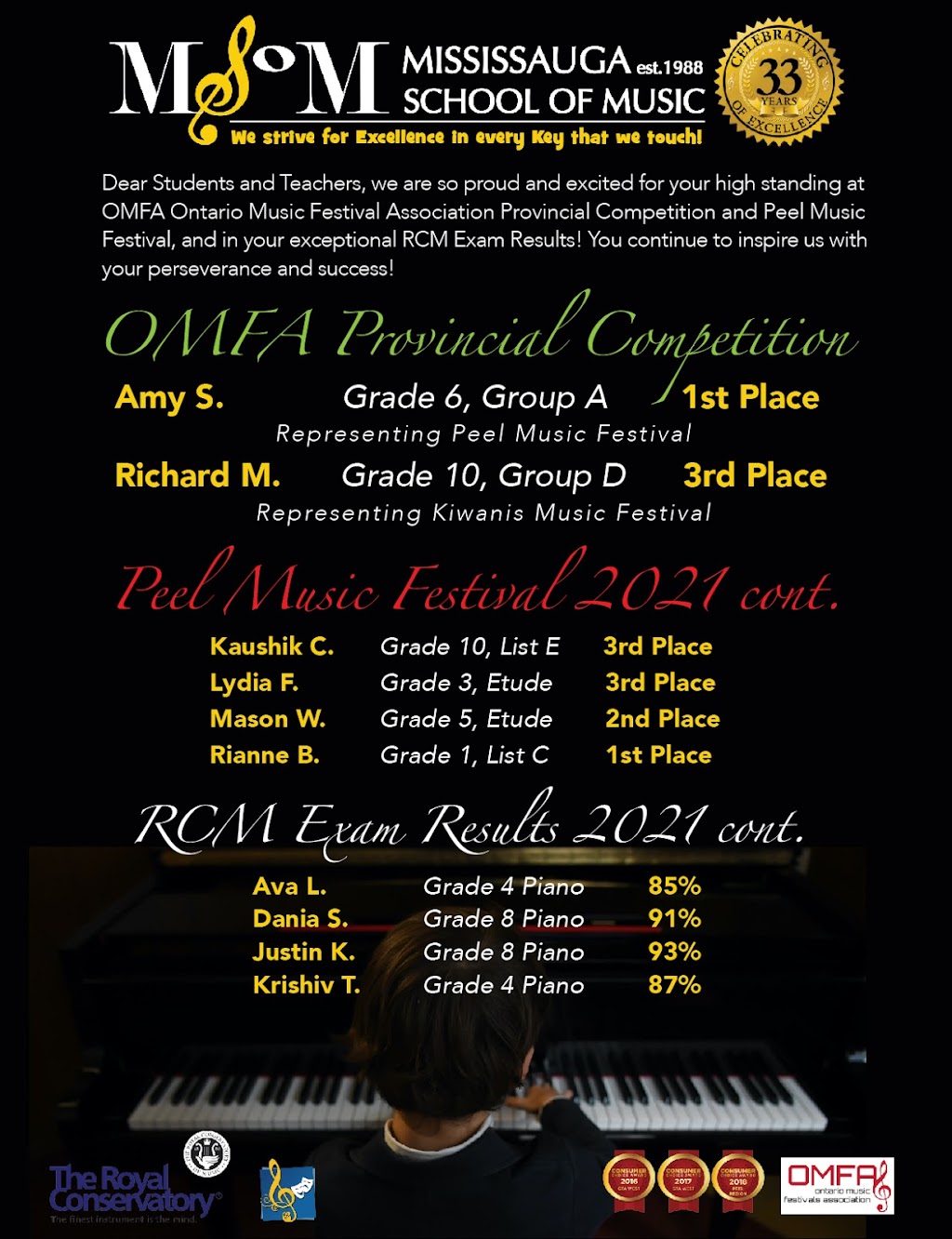 Mississauga School of Music | 3100 Ridgeway Dr #32, Mississauga, ON L5L 5M5, Canada | Phone: (416) 930-9839