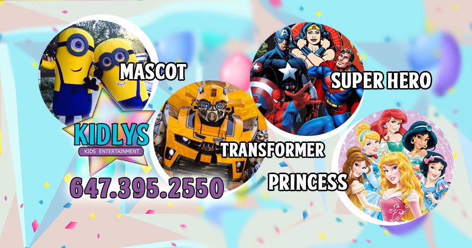 Kidlys Childrens Entertainment Company | 605 Finch Ave W, North York, ON M2R 1P1, Canada | Phone: (647) 395-2550