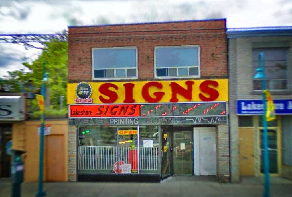 Lakeshore Signs & Graphics | 3320 Lake Shore Blvd W, Etobicoke, ON M8W 1M9, Canada | Phone: (416) 259-3830