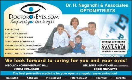 Dr. Hiten Negandhi & Associates | 1111 Elgin St W, Cobourg, ON K9A 5H7, Canada | Phone: (905) 372-3600