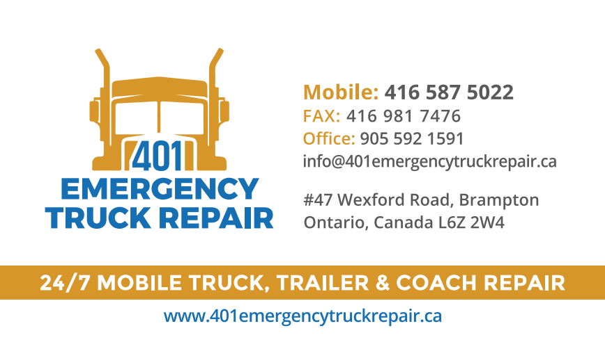 401 Emergency Truck Repair | 47 Wexford Rd, Brampton, ON L6Z 2W4, Canada | Phone: (416) 587-5022