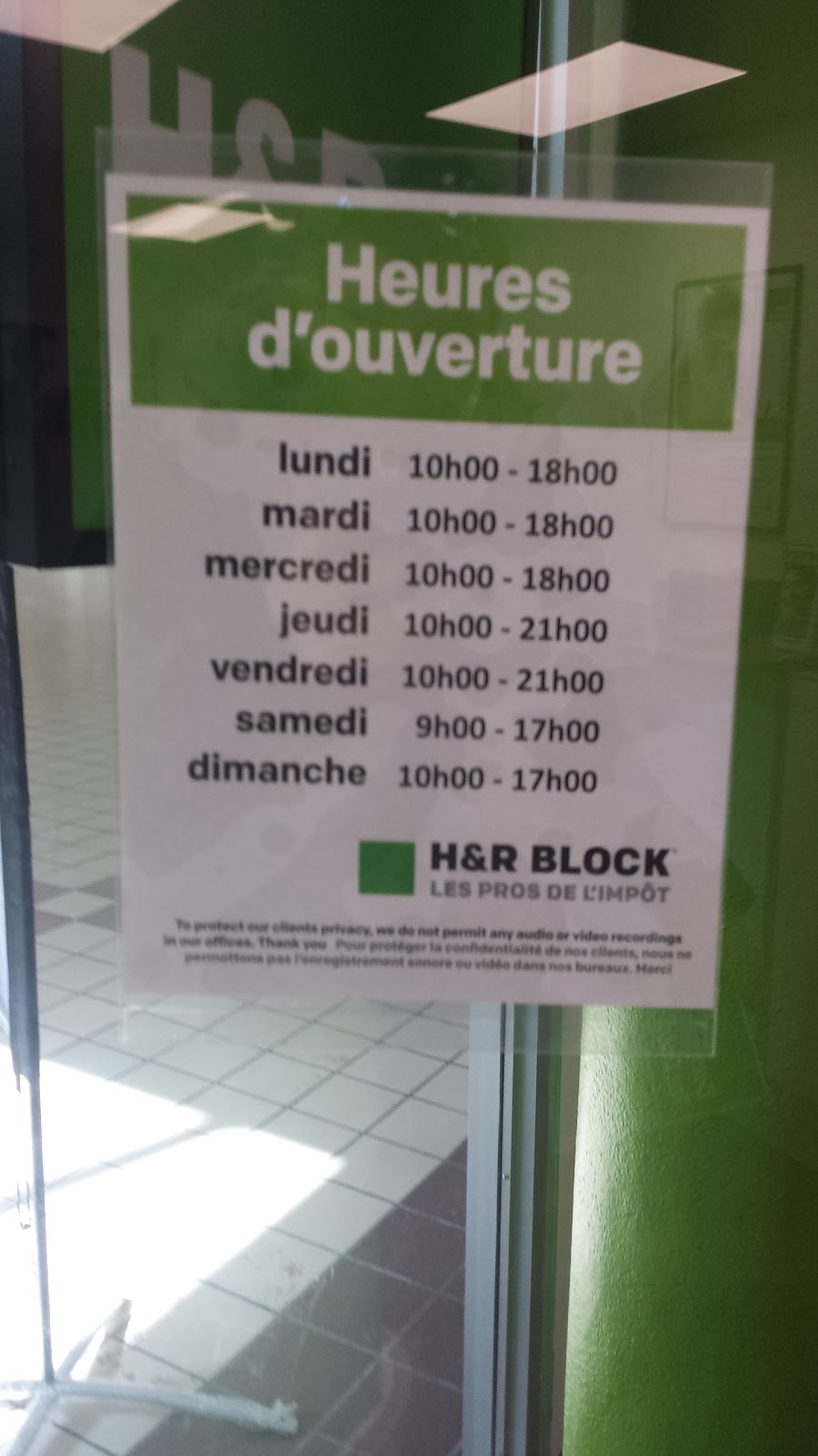 H&R Block | 2877 Chemin de Chambly Unit 10, Longueuil, QC J4L 1M8, Canada | Phone: (450) 673-0315