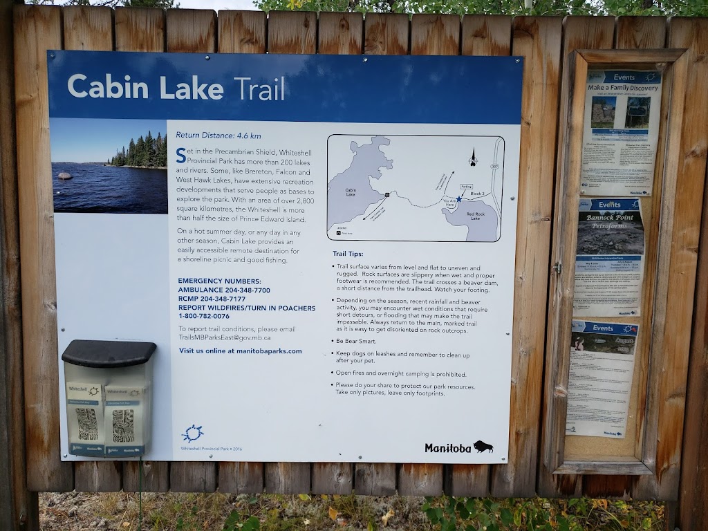 Cabin Lake Hiking Trail | Unnamed Rd, Manitoba R0E 1R0, Canada | Phone: (204) 369-3157