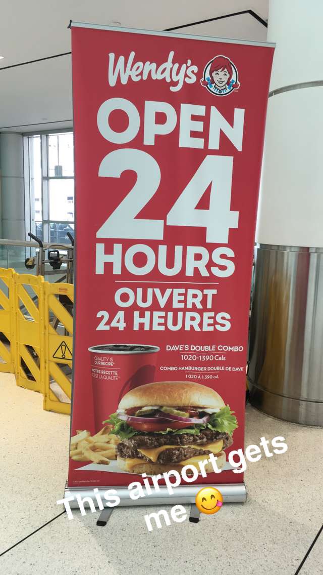 Wendys | Terminal 3, 6301 Silver Dart Dr Unit G 202, Mississauga, ON L5P 1B2, Canada | Phone: (905) 671-8878