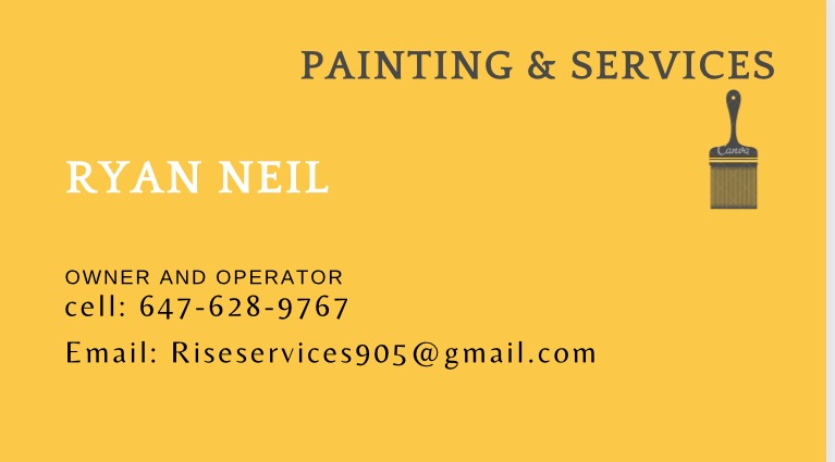 Rise Painting & Services | 222 N Service Rd, Grimsby, ON L3M 4E8, Canada | Phone: (647) 628-9767