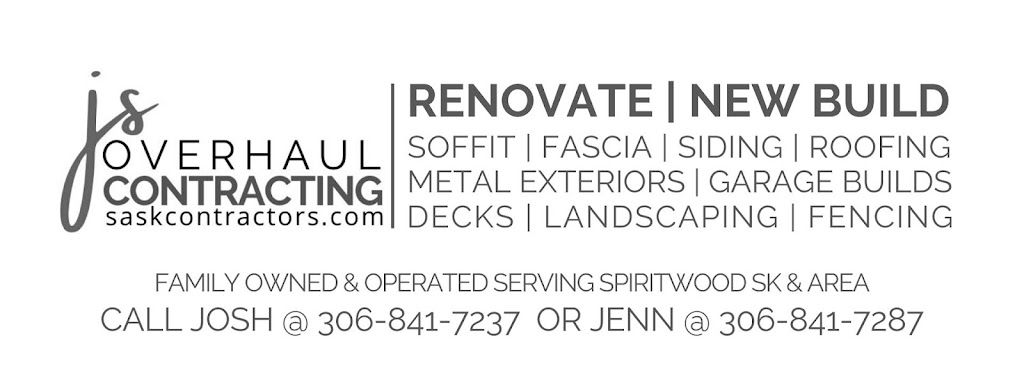 JS Overhaul Contracting | 133 1 St E, Spiritwood, SK S0J 2M0, Canada | Phone: (306) 841-7237