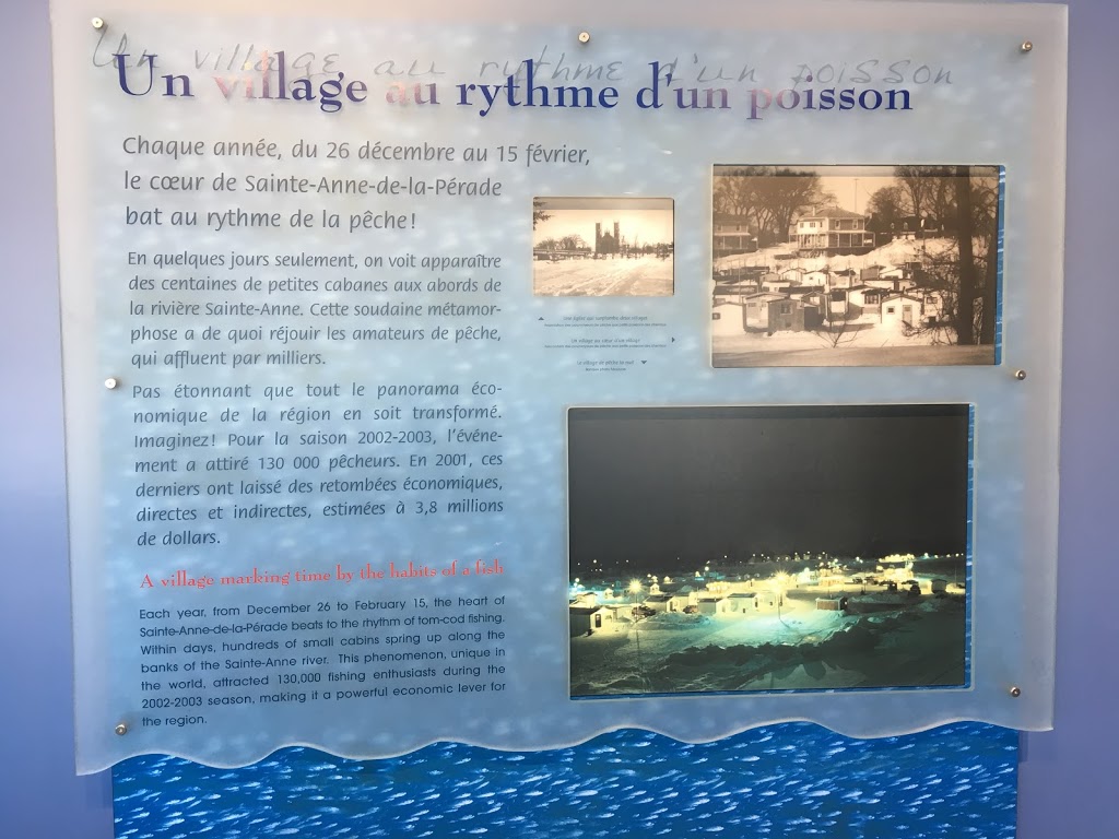 Centre thématique du poulamon | 8 Rue Marcotte, Sainte-Anne-de-la-Pérade, QC G0X 2J0, Canada | Phone: (418) 325-2475