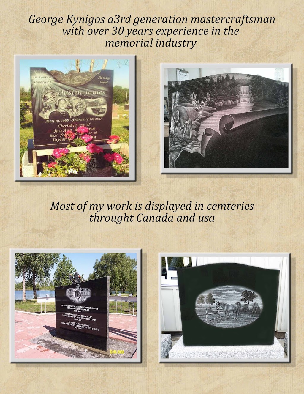 Cherish Monuments & Urns | 730 Front Rd unit 11, Kingston, ON K7M 6P7, Canada | Phone: (613) 766-0696