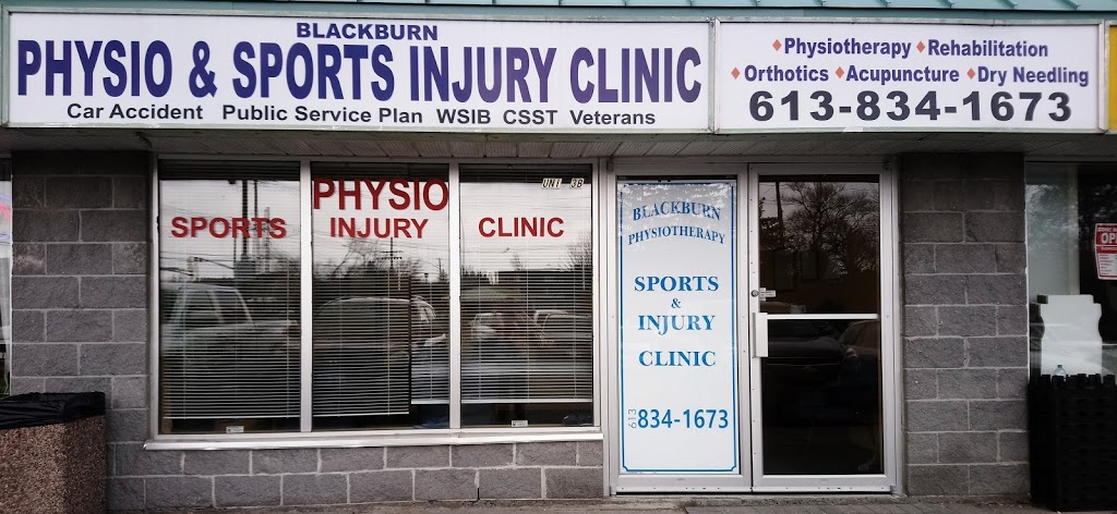 Blackburn Physiotherapy & Sports Injury Clinic | 110 Bearbrook Rd suite 3b, Gloucester, ON K1B 5R2, Canada | Phone: (613) 834-1673