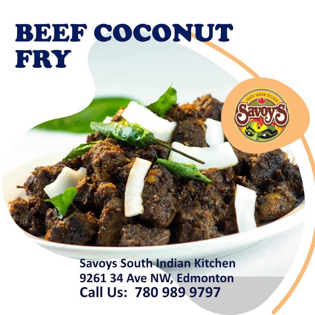 Savoys South Indian Kitchen | 9261 34 Ave NW #9, Edmonton, AB T6E 5T5, Canada | Phone: (780) 989-9797
