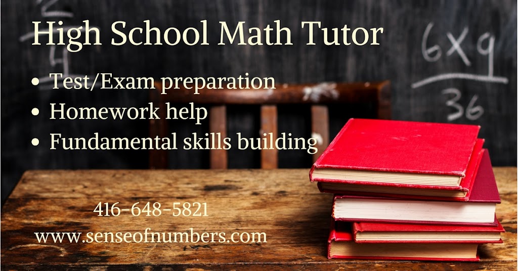 Sense of Numbers Math Tutoring | Wild Cherry Ln, Thornhill, ON L3T 3T3, Canada | Phone: (416) 648-5821