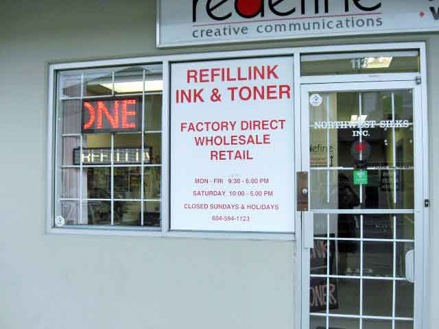 www.refillink.ca | 12827 76 Ave #113, Surrey, BC V3W 2V3, Canada | Phone: (604) 594-1123