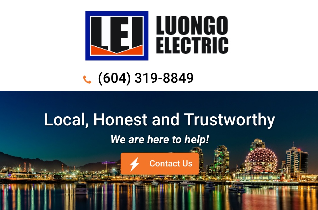 Luongo Electric Inc | 8239 18th Ave, Burnaby, BC V3N 1K4, Canada | Phone: (604) 319-8849