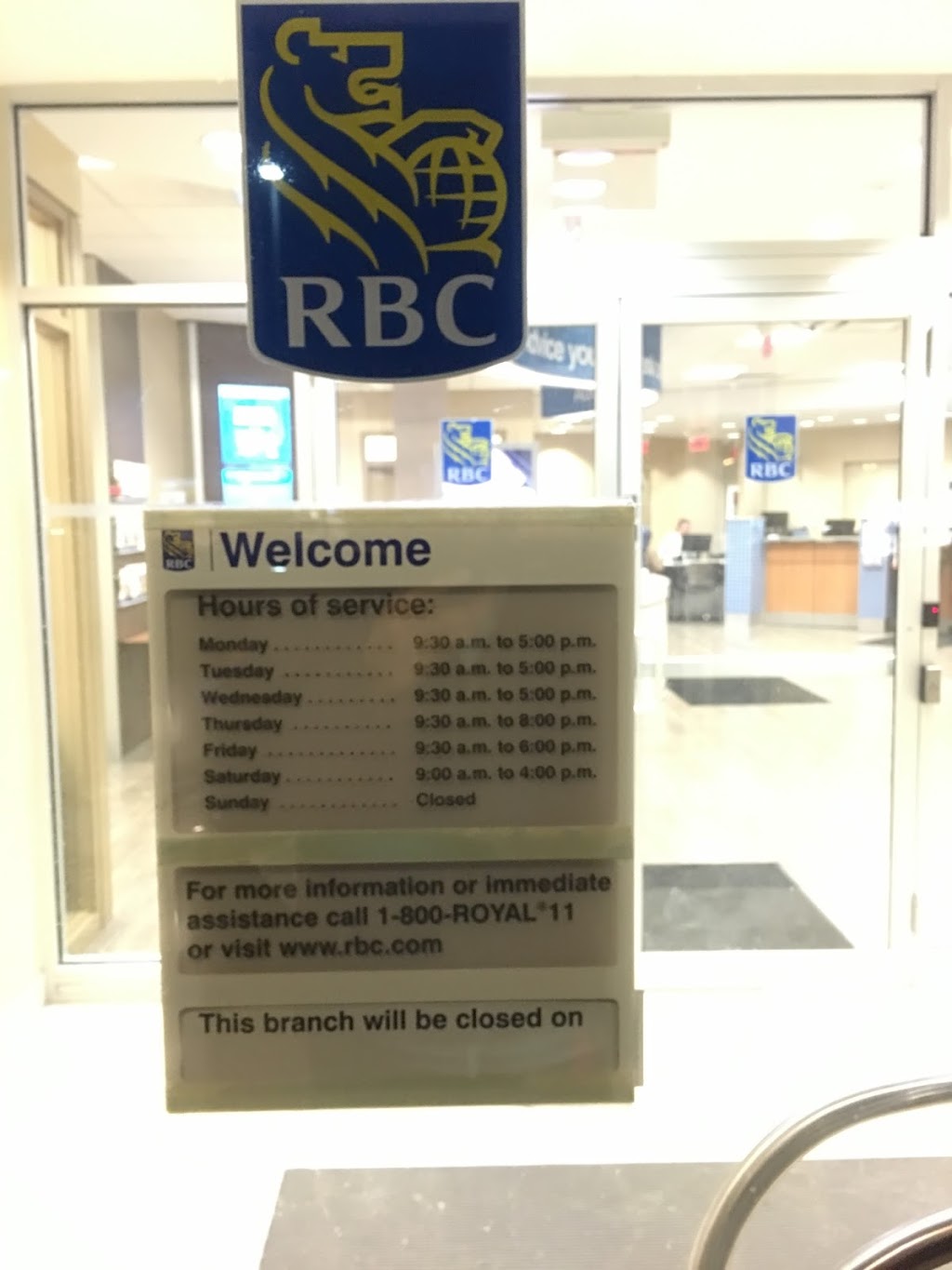 RBC Royal Bank | 211 Marycroft Ave, Woodbridge, ON L4L 5X8, Canada | Phone: (905) 856-3800