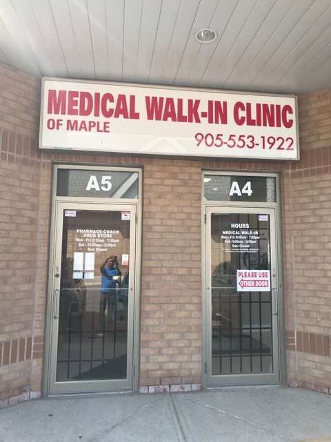 Medical Walk in Clinic of Maple | 1801 Rutherford Rd a5, Concord, ON L4K 5R7, Canada | Phone: (905) 553-1922