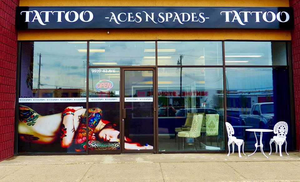 Aces N Spades Tattoo | 9939 63 Ave NW, Edmonton, AB T6E 6C9, Canada | Phone: (587) 454-4084