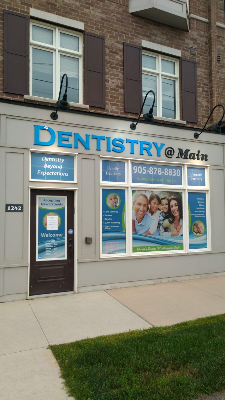 Dentistry @ Main | 1242 Main St E, Milton, ON L9T 8M7, Canada | Phone: (905) 878-8830