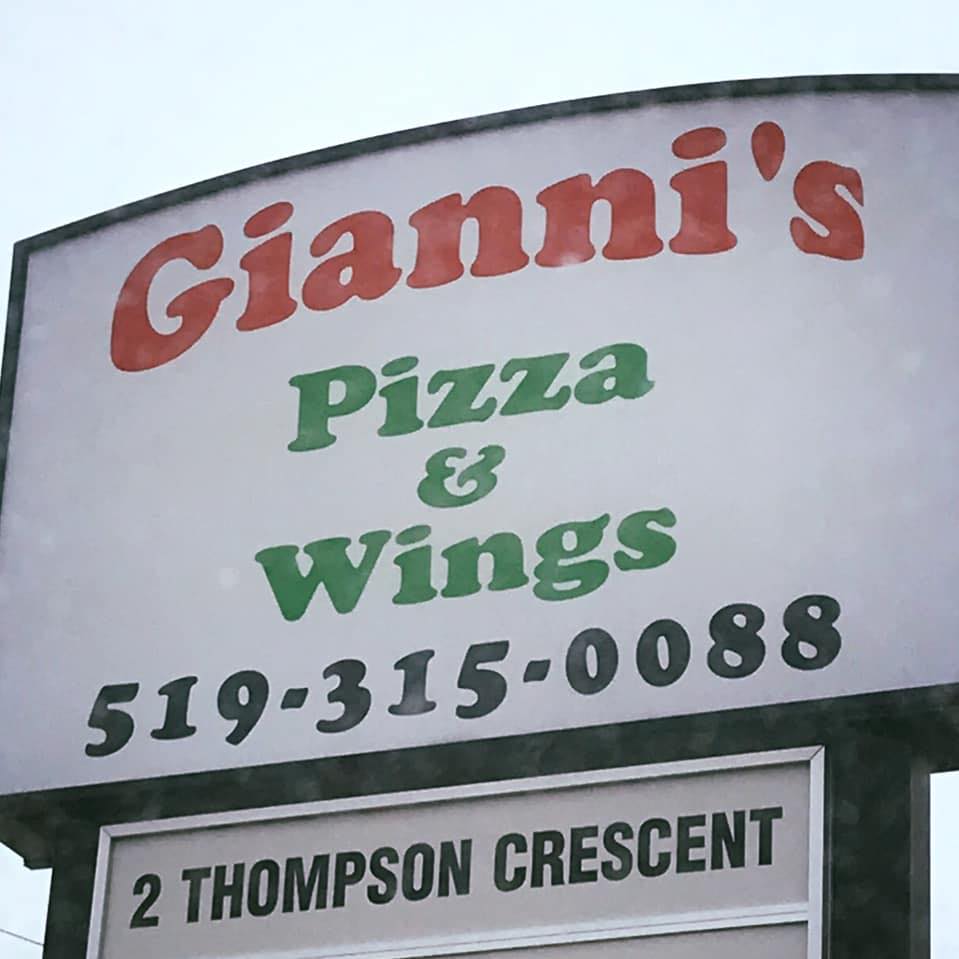 Gianni’s Pizza & Wings Restaurant | 2 Thompson Crescent, Erin, ON N0B 1T0, Canada | Phone: (519) 315-0088