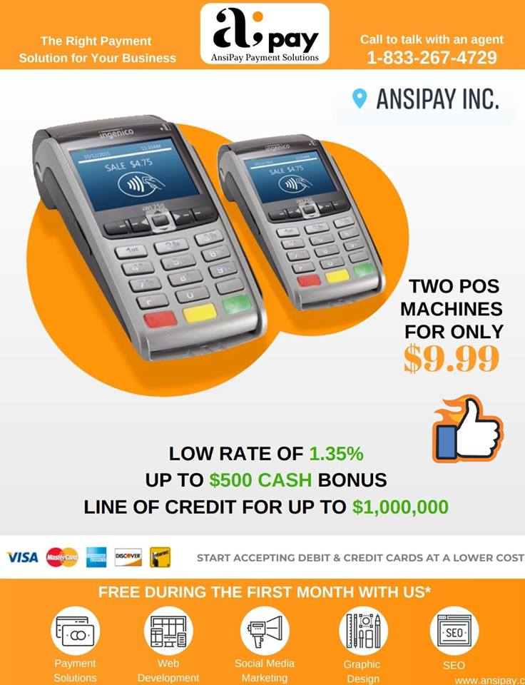 AnsiPay Inc. | 3250 Bloor St W Suit 600, Etobicoke, ON M8X 2X9, Canada | Phone: (833) 267-4729