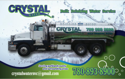 Crystal Water Service | 11 Boulder Blvd, Stony Plain, AB T7Z 1V6, Canada | Phone: (780) 893-8900