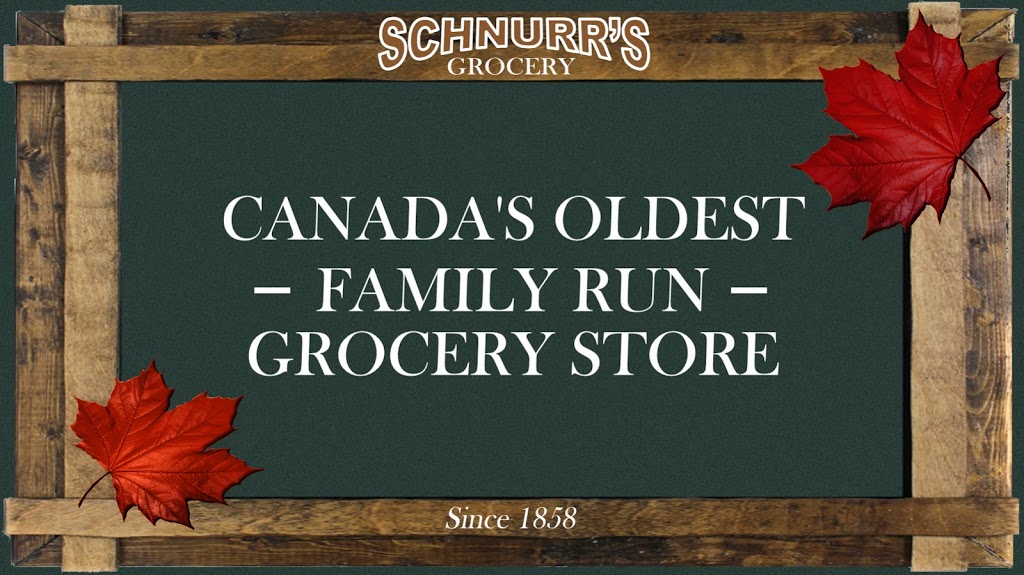 Schnurrs Grocery Store | 5168 Ament Line, Linwood, ON N0B 2A0, Canada | Phone: (519) 698-2370