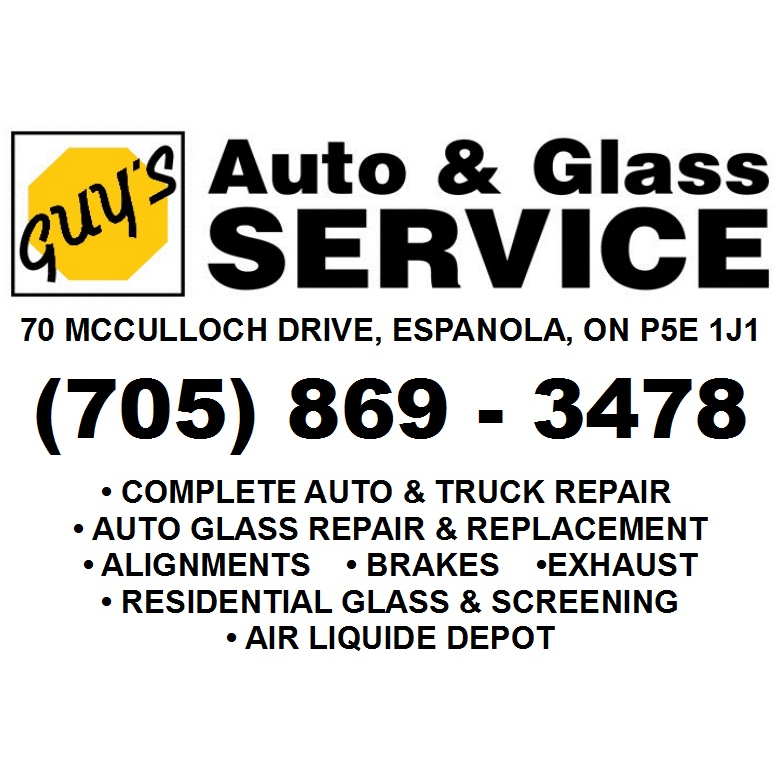 Guys Auto Service & Glass | 70 McCulloch Dr, Espanola, ON P5E 1J1, Canada | Phone: (705) 869-3478