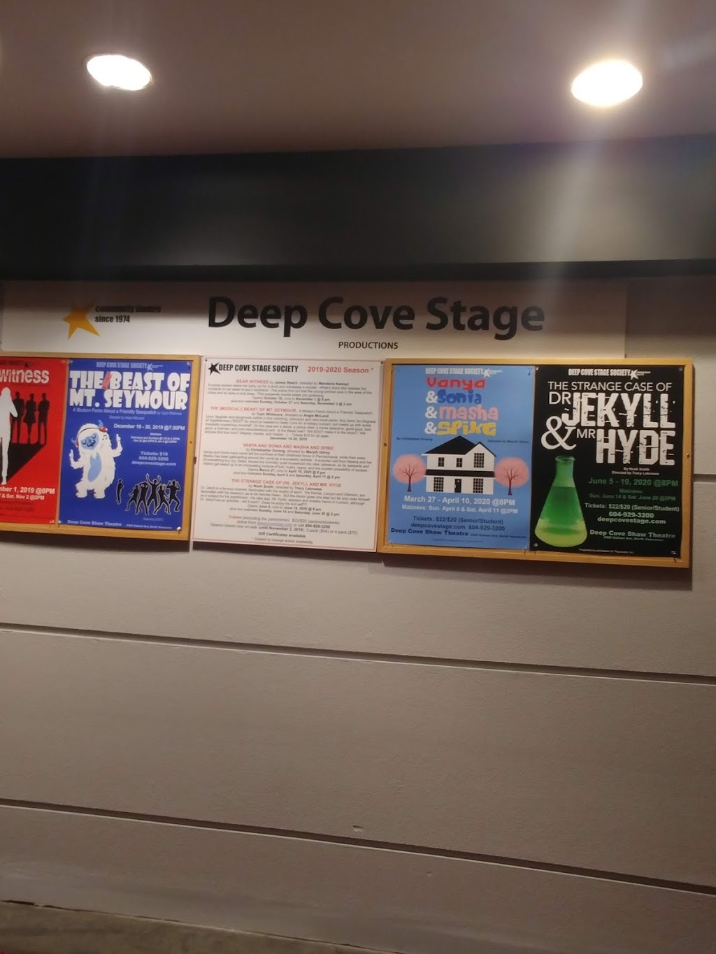 Deep Cove Stage Society | 4360 Gallant Ave, North Vancouver, BC V7G 1L2, Canada | Phone: (604) 929-3200