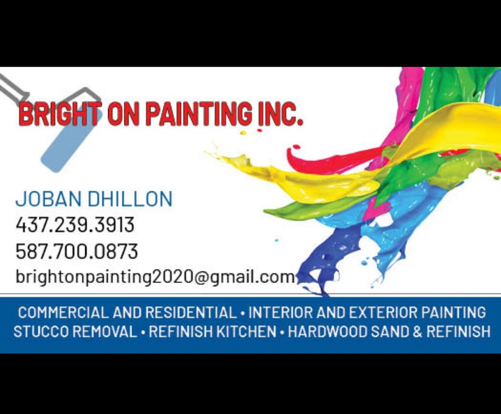 BRIGHT ON PAINTING INC | 37 Panorama Crescent, Brampton, ON L6S 3T7, Canada | Phone: (587) 700-0873