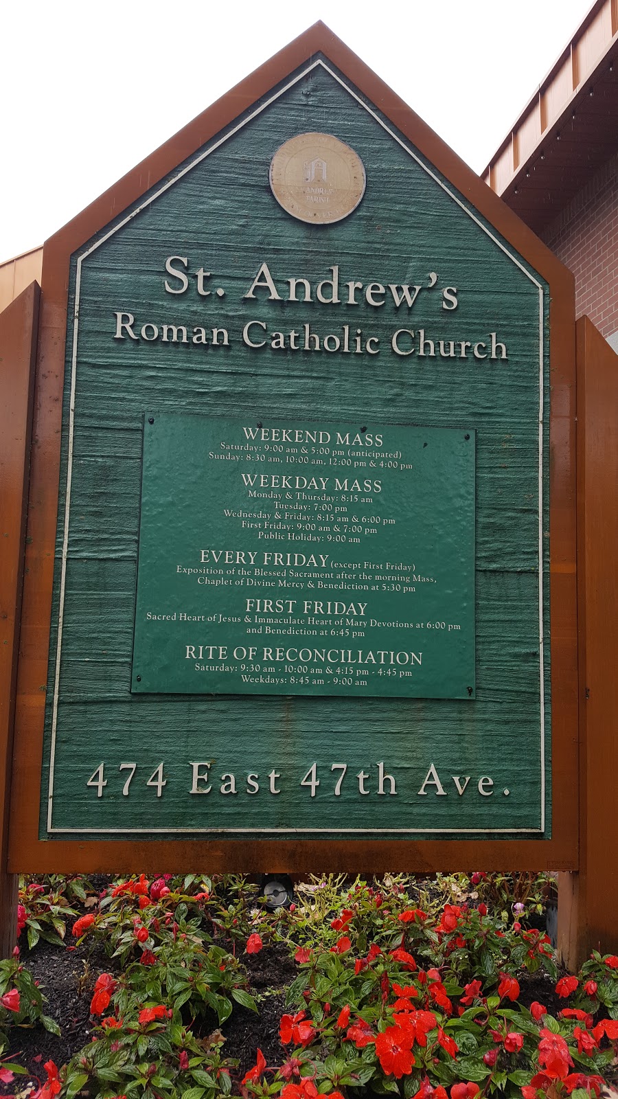St. Andrews Parish | 480 E 47th Ave, Vancouver, BC V5W 2B2, Canada | Phone: (604) 327-2824