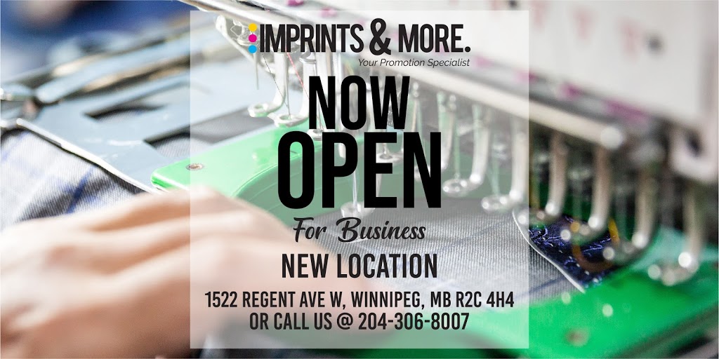 Imprints & More | 1522 Regent Ave W, Winnipeg, MB R2C 3B4, Canada | Phone: (204) 306-8007