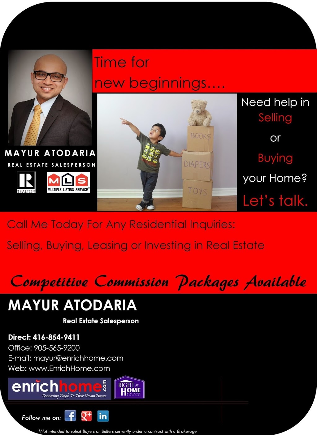 Mayur Atodaria | 480 Eglinton Ave W Suite # 30, Mississauga, ON L5R 0G2, Canada | Phone: (416) 854-9411