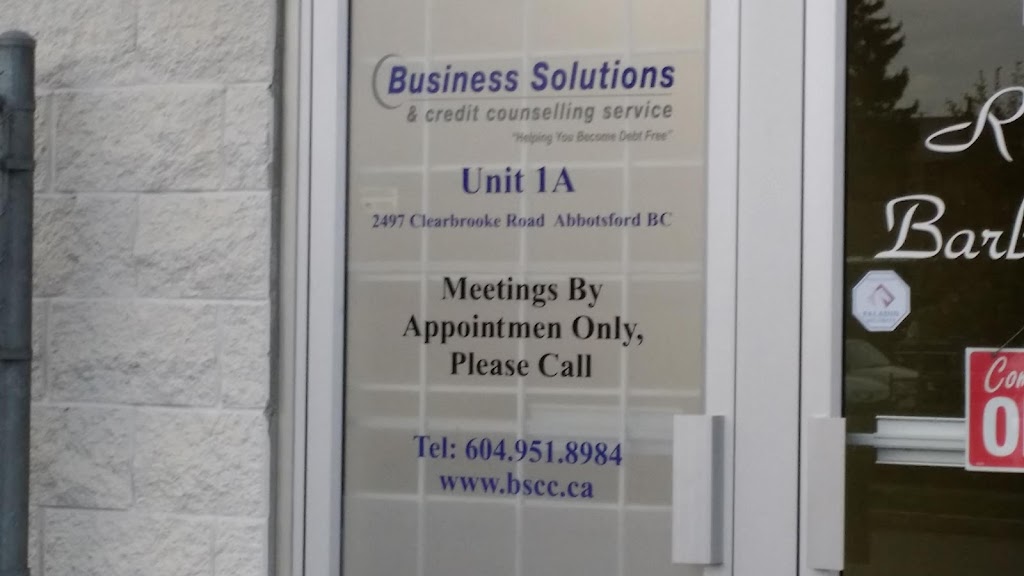 Business Solutions & Credit Counselling Services - Abbotsford | 2497 Clearbrook Rd #1A, Abbotsford, BC V2T 2Y3, Canada | Phone: (604) 951-8984