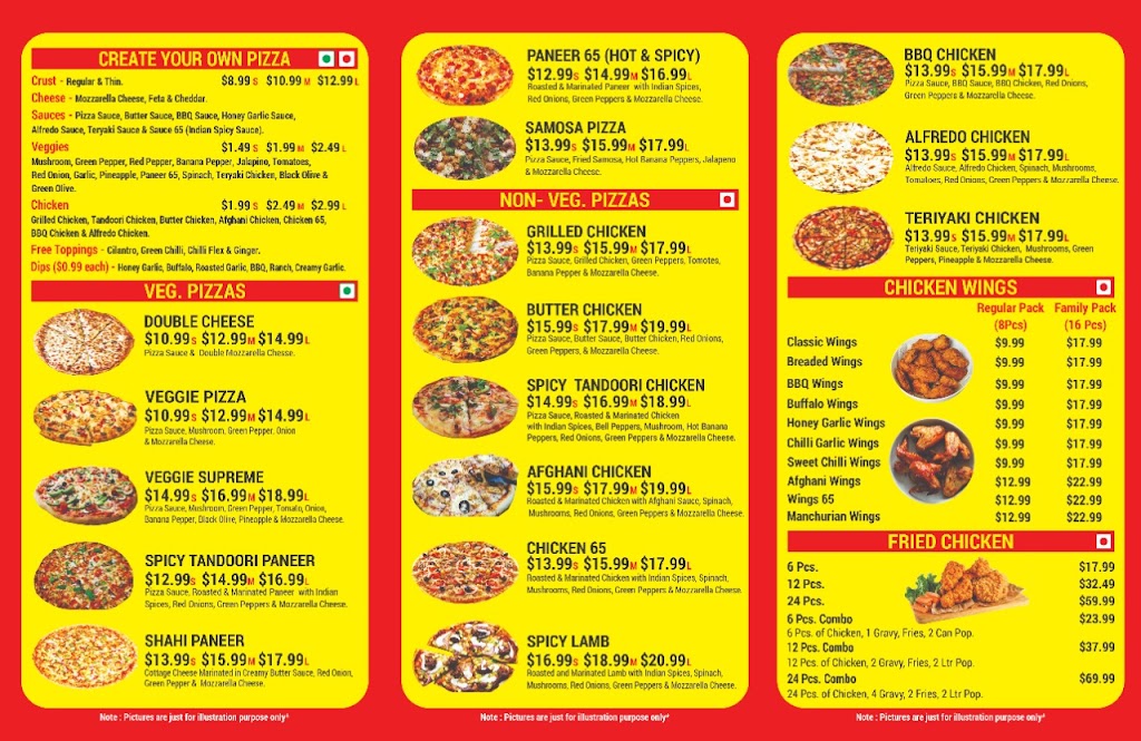 PUNJAB PIZZA POINT | 1121 St Marys Rd, Winnipeg, MB R2M 3T7, Canada | Phone: (204) 306-6655