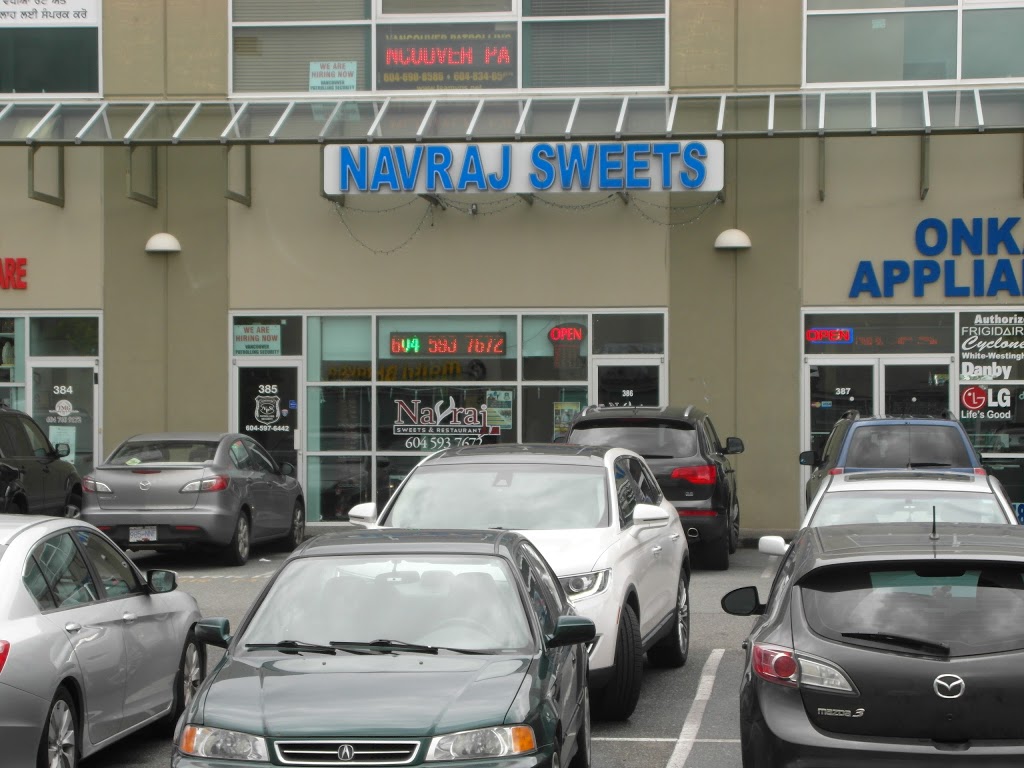 Navraj Sweets & Restaurant | 8148 128 St #386, Surrey, BC V3W 1R1, Canada | Phone: (604) 593-7672