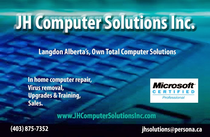 JH Computer Solutions Inc. - Mobile Computer Repair & Virus Remo | 110 Lakeview Shores, Chestermere, AB T1X 1H1, Canada | Phone: (403) 875-7352