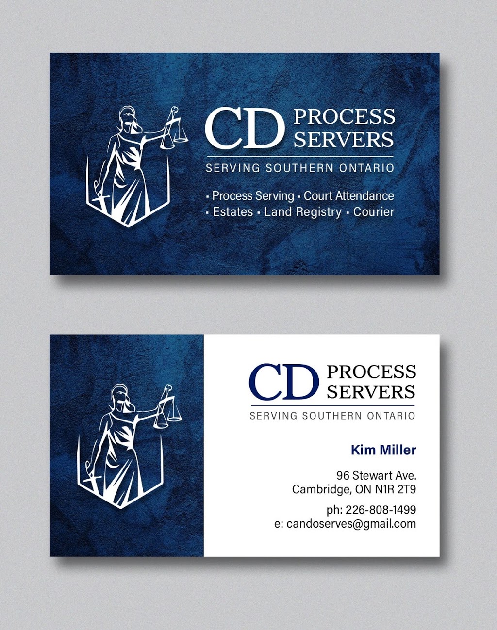 C.D. Process Servers Of Ontario Inc. | 96 Stewart Ave, Cambridge, ON N1R 2T9, Canada | Phone: (226) 808-1499