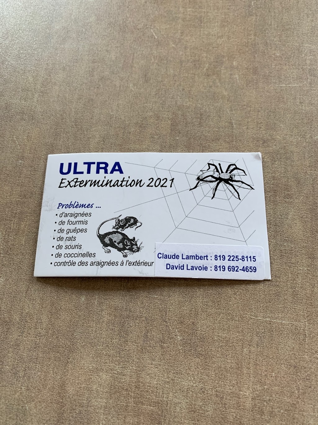 Ultra Extermination 2021 S.E.N.C | 1075 Rue Sylvain, Sainte-Eulalie, QC G0Z 1E0, Canada | Phone: (819) 225-8115