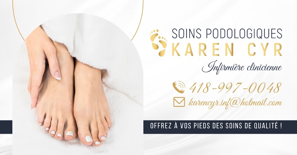 Soins Podologiques Karen Cyr | 46 Av. du Bocage, Sainte-Marie, QC G6E 0B1, Canada | Phone: (418) 997-0048