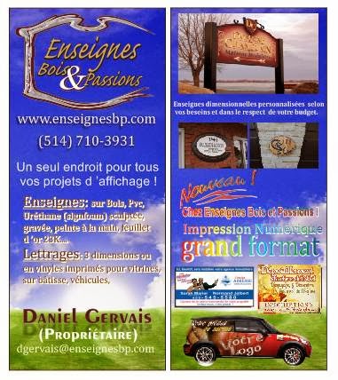 Atelier dEnseignes Bois et Passions | 632 Rue Principale, Saint-Sébastien, QC J0J 2C0, Canada | Phone: (514) 710-3931