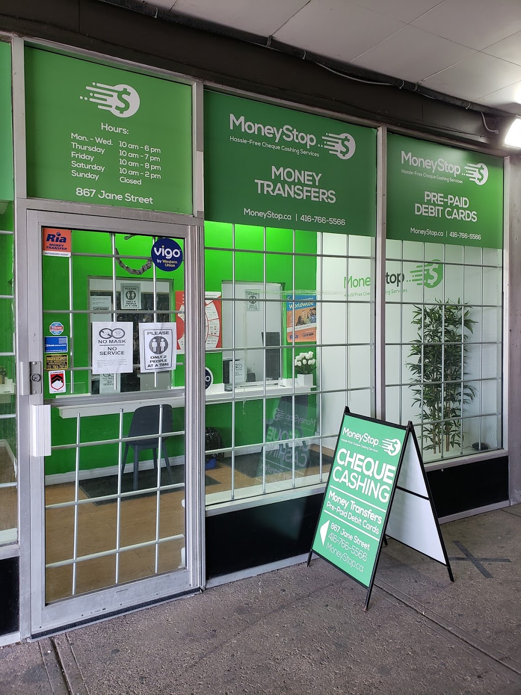 MoneyStop | 867 Jane St, York, ON M6N 4C4, Canada | Phone: (416) 766-5566