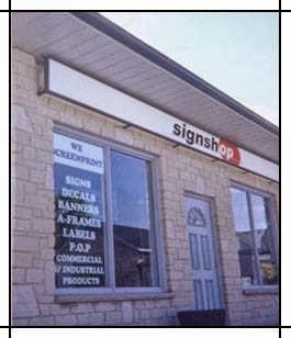 Signshop | 297 Woolwich St, Guelph, ON N1H 3W4, Canada | Phone: (519) 763-5650