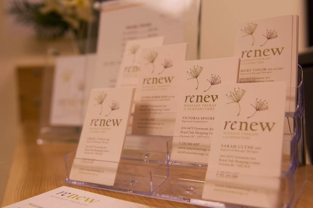 Renew Health | 4475 Viewmont Ave Office 204, Victoria, BC V8Z 6L8, Canada | Phone: (250) 590-4197